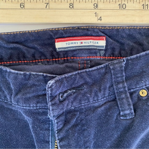Tommy Hilfiger Navy Velvet Corduroy Pants | Flare Leg | Size 29 - Picture 5 of 7